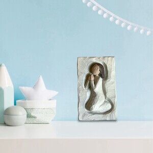 Vintage Willow Tree “PRAYER” Resin Wall Plaque 5"